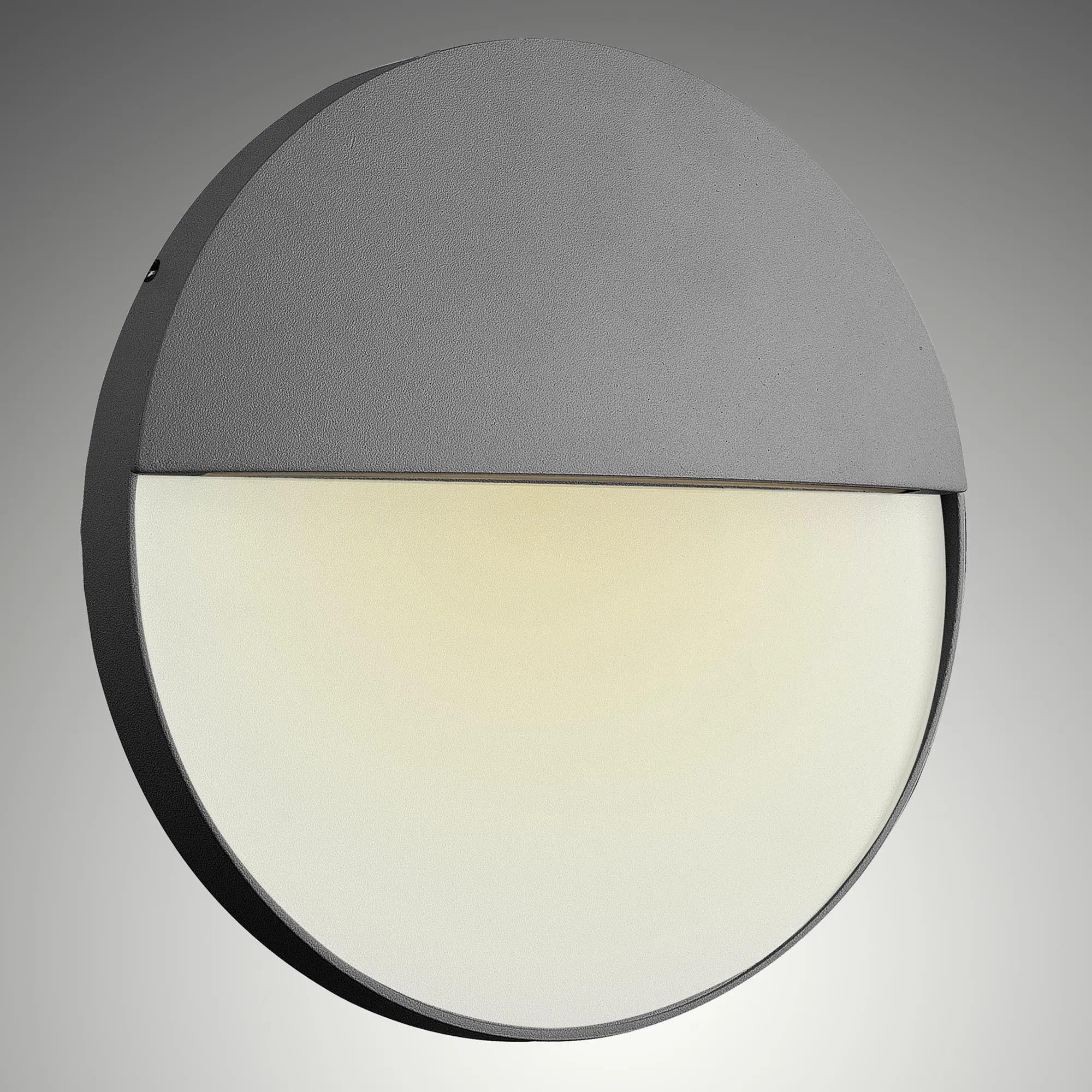 Baker Large Round Wall Lamp 6W LED IP54 Anthracite M7017  Mantra Fusion Baker